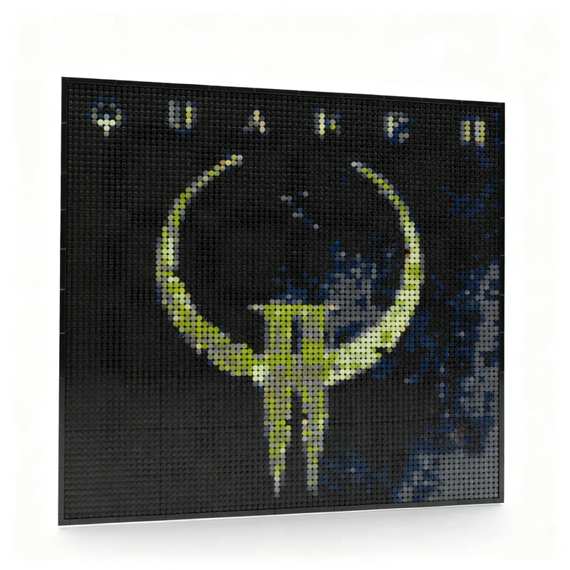 6620pcs MOC Quake 2 Mosaic Portrait Games Model Building Blocks Toy Birthday Collection Assemble Education Creative Display DIY