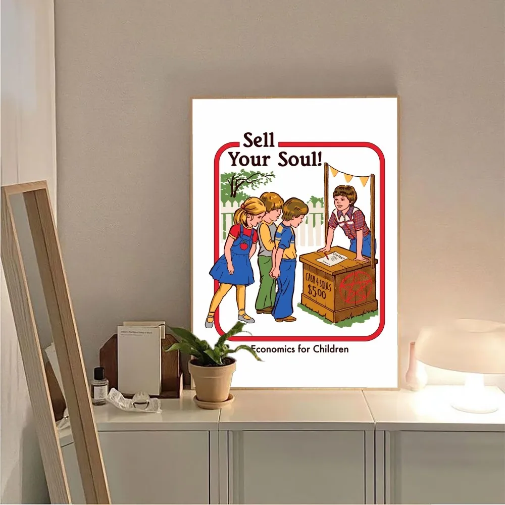 Meu primeiro faca luta steven rhodes cartaz de terror diy papel kraft cartaz do vintage arte da parede pintura estudo adesivos pintura de parede