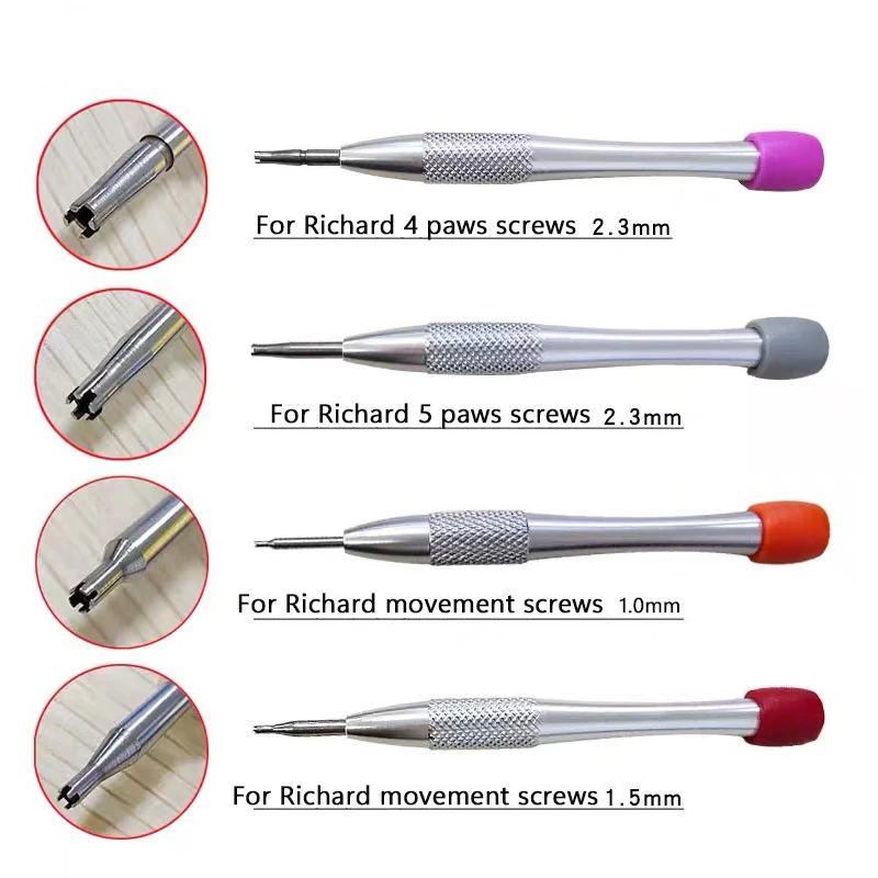 Assista Repair Tools para Richard Mille, 5-Jaw Chave De Fenda, Dial Strap, Remoção de parafuso, 8-Star Parafusos Movimento
