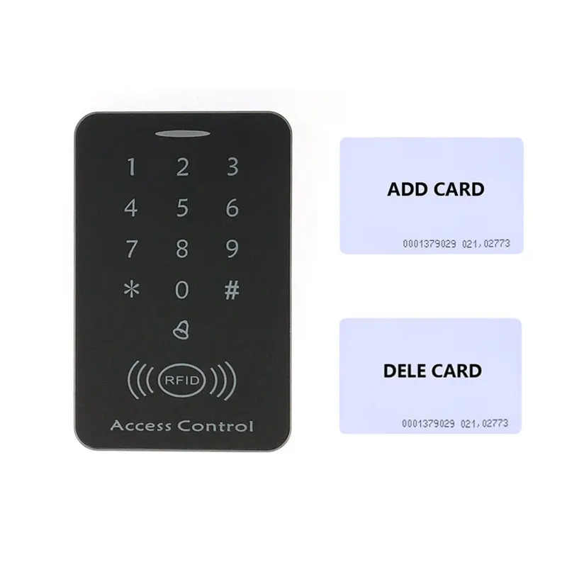 Plastic Access Control  Frosting Keypad ID 125Khz Standalone Access Control 1000 User 2pcs Mother Card