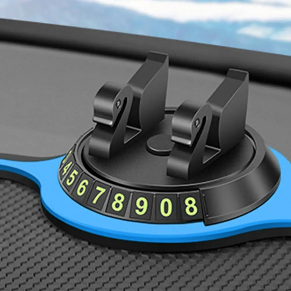 3 in 1 Car Anti-Slip Mat Hidden Dashboard GPS Mount Bracket Parking Number Card Car Phone Holder Temporary Parking Card - Image 5