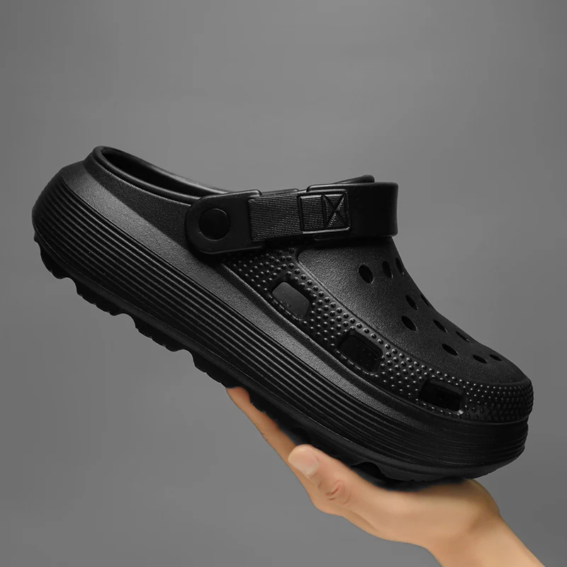 2025 Men Slippers Summer Casual Shoes Comfortable Women Slippers Indoor Outdoor Thick Sole Garden Clogs Sports Sandals Slides