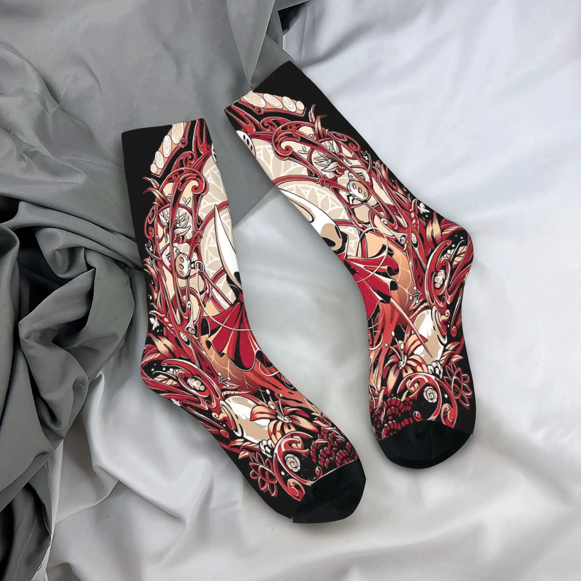 

Hornet Hollow Knight Silksong Socks Custom Stockings Non Slip Men Socks Warm Soft Spring Fashion Skateboard Socks
