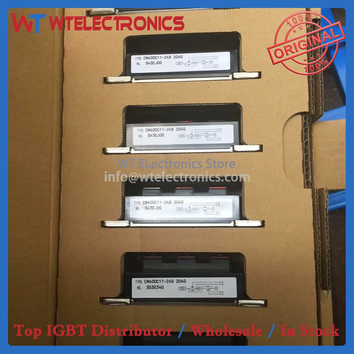 

Genuine CM400C1Y-24S IGBT Module CM400C1Y 24S 204G CM400C1Y24S Japan