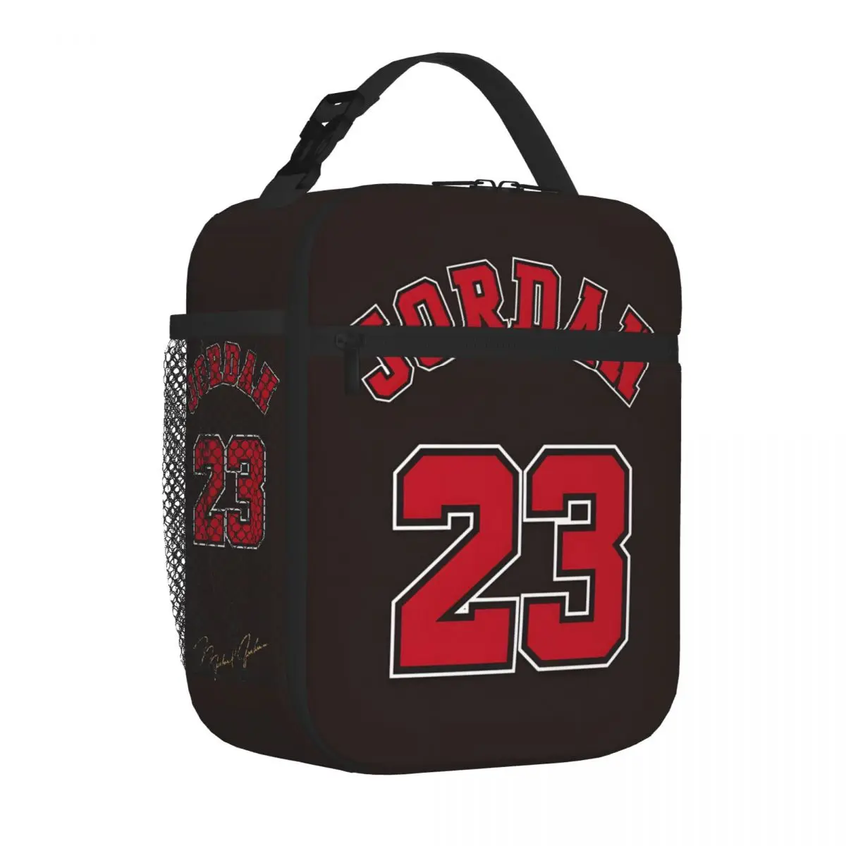 Custom MJ-Jordan Merch Insulated Lunch Bag For School Storage Food Boxes Leakproof Thermal Cooler Lunch Boxes