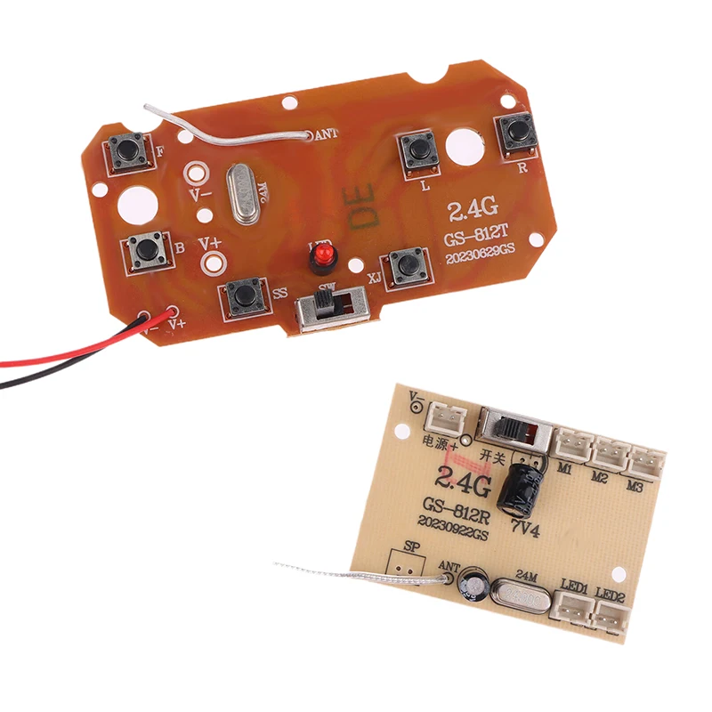 1ชุดชิ้นส่วนของเล่นควบคุมระยะไกล mobil RC 6CH 2.4G แผงวงจร27MHz ส่งสัญญาณ PCB คุณภาพสูง