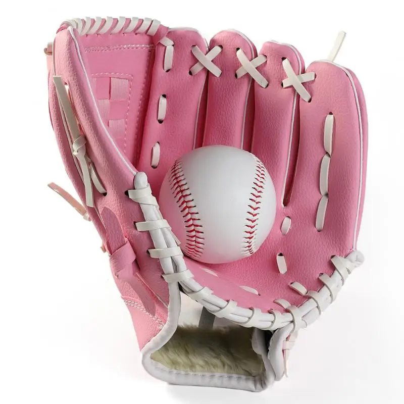 9.5/10.5/11.5/12.5inches Thicken Infield Pitcher Baseball Gloves Softball Gloves Children Teenagers Adults Full Baseball Gloves