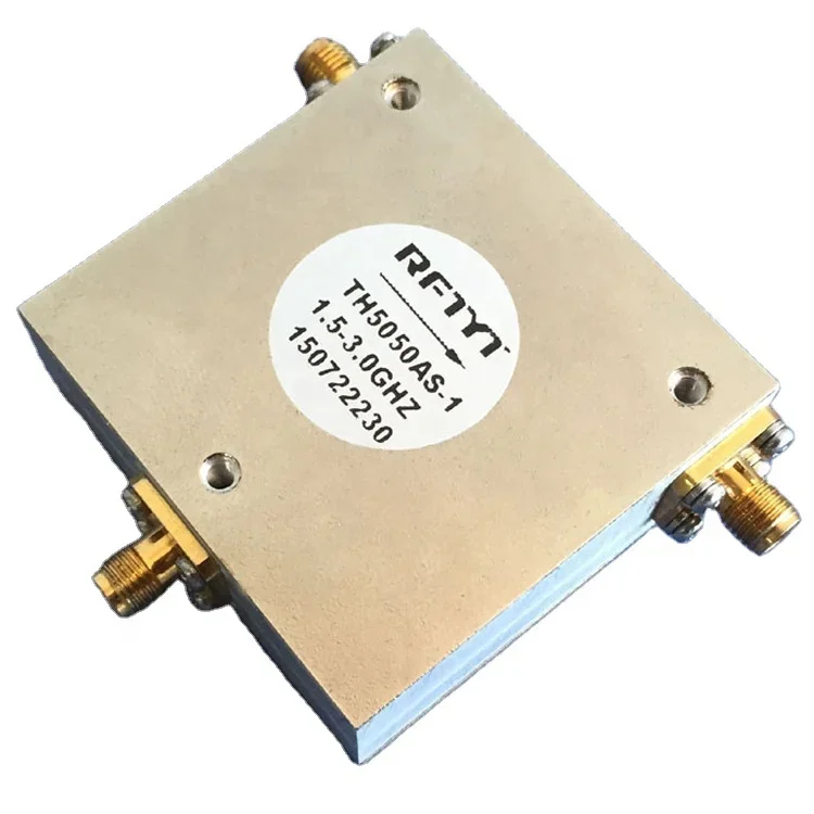 

Microwave Passive Device 150W 2.7 - 6.2 GHz 3.0 - 6.0 GHz Coaxial Circulator UHF Broadband Circulator For Radio System