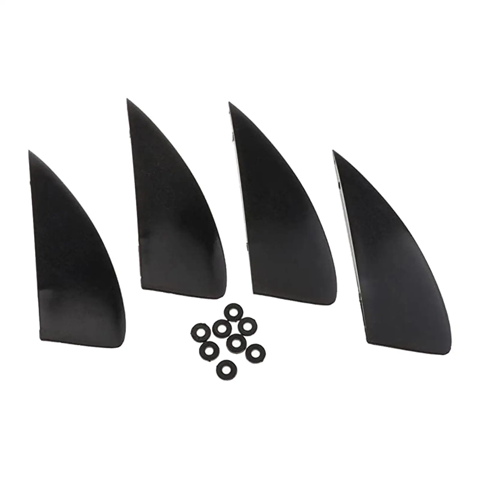 4Pcs Surfboard Fins Wakeboard Replacement Fins Beach Longboard Kiteboard Fin