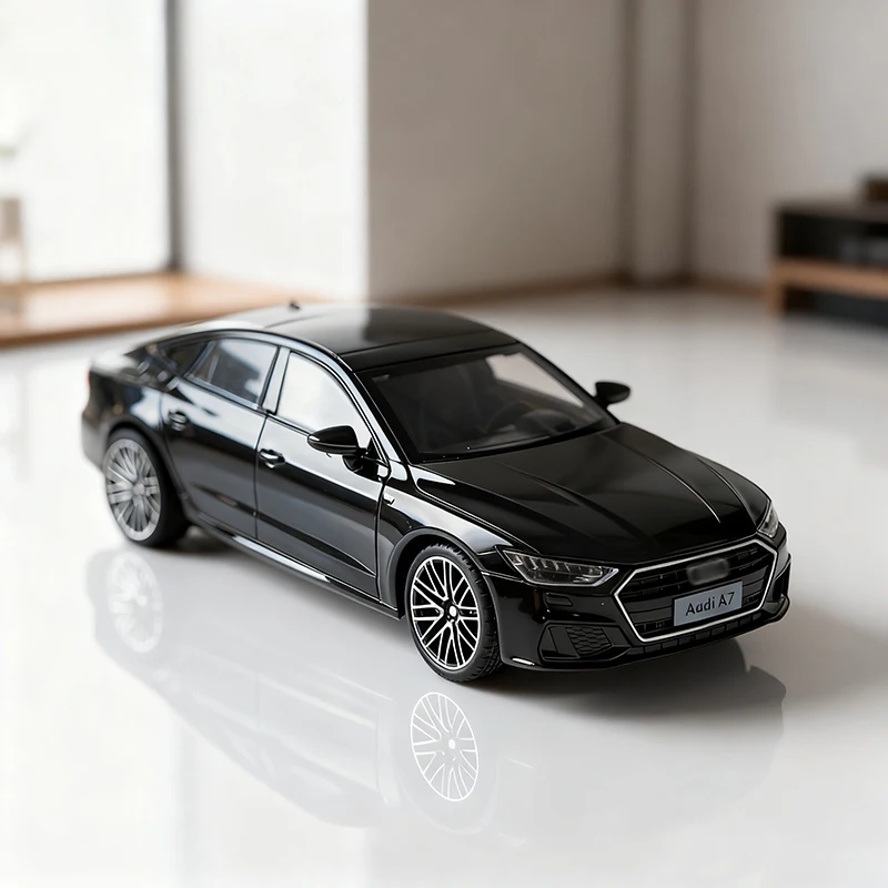 

1:24 scale classic Audi A7 model car, toy car for boys, cool sports car desk ornament, car model collectible, Christmas gift.