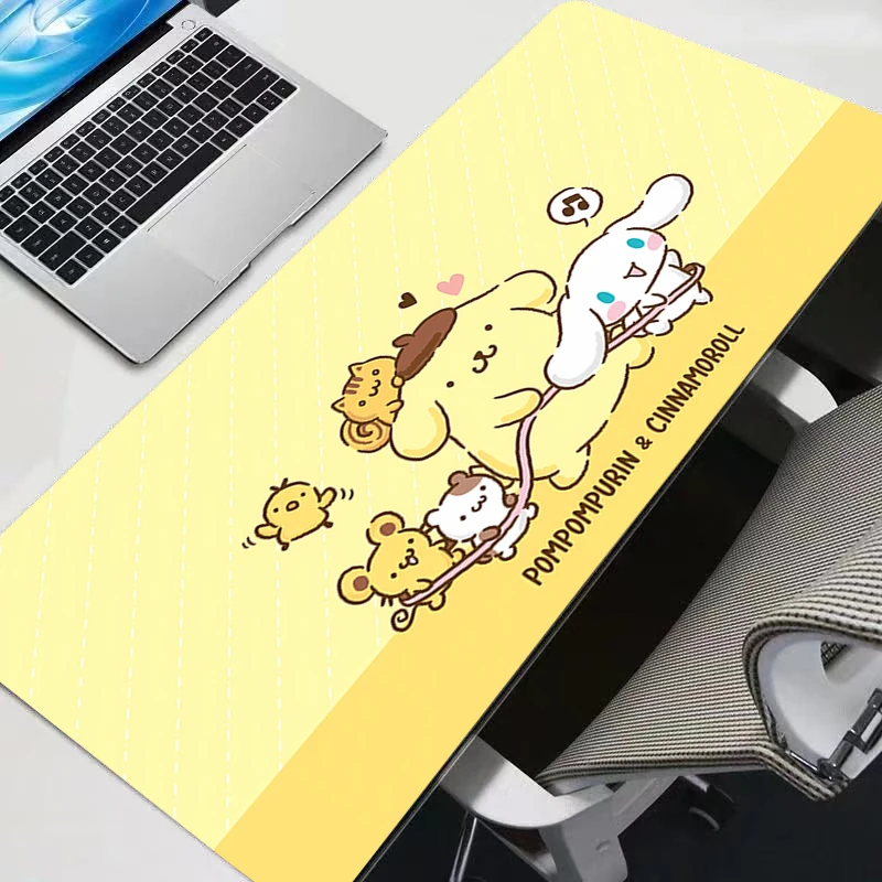 لوحة الماوس Pompompurin Kawaii سرعة الكمبيوتر نوع Varpet حصيرة للاعبين الرياضة الإلكترونية لوحة مفاتيح الكمبيوتر المحمول لوحة الماوس مكتب الكمبيوتر حصيرة مكتبية #4