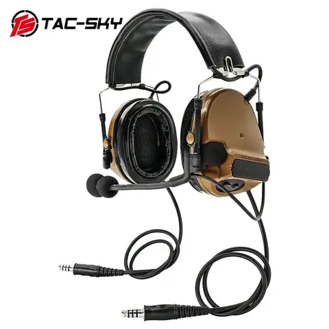 TAC-SKY TSCIII Dual Communication Noise Canceling Pickup Tactical Hunting Hearing Protection Shooting C 3 Headphones