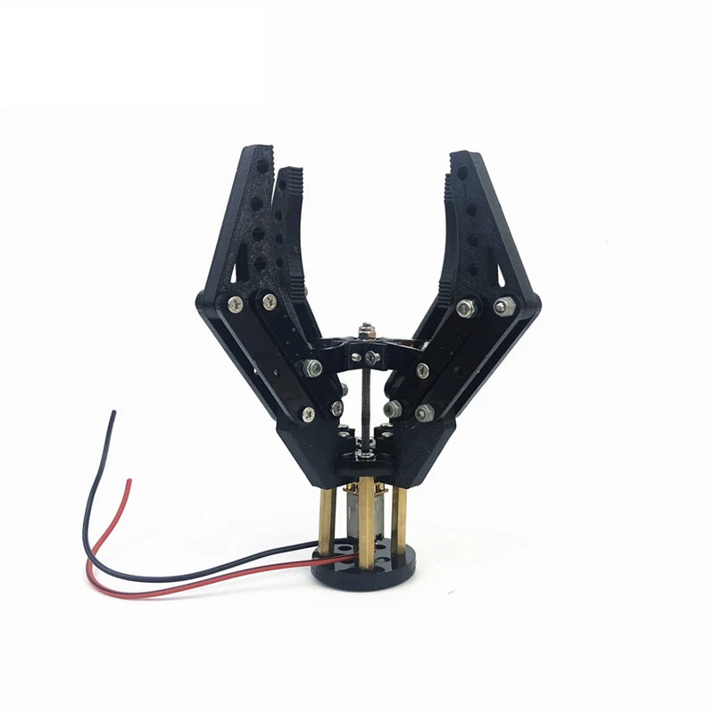 3D Printed 4 Fingers Robot Mechanical Arm Clamp Robot Gripper N20 Motor Clip Acrylic Robot Gripper For Drone Robot Claw DIY Kit