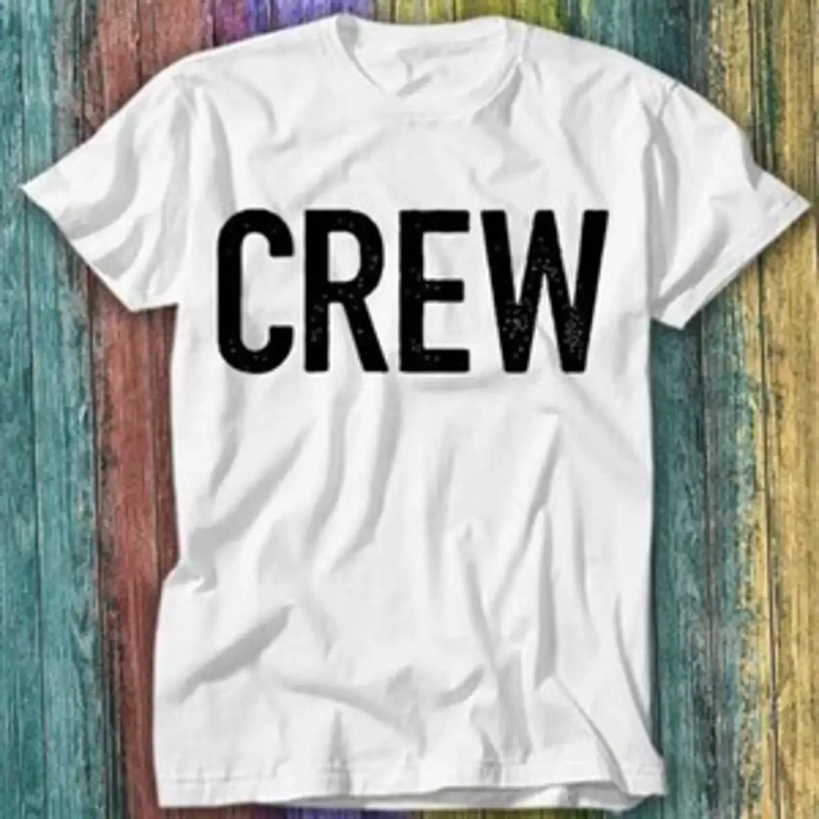 T Shirt Stage Bar Staff CREW Bestseller Top 435 vintage Washed Breathable Unisex Stretched Soft streetwear