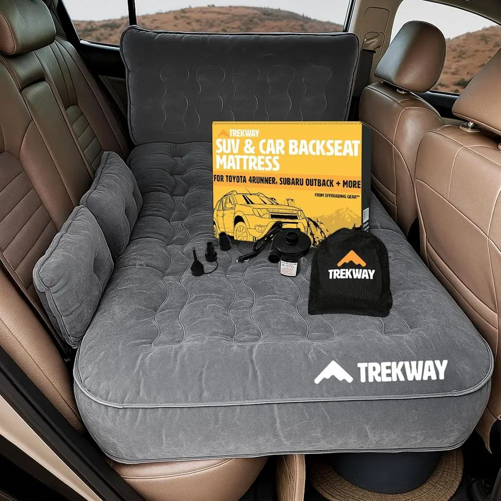 

SUV Backseat Iatable Air Mattrw/Side Chambers - Car Camping Bed - or , Outback, orester, Cheee, , etc. rom Trekway