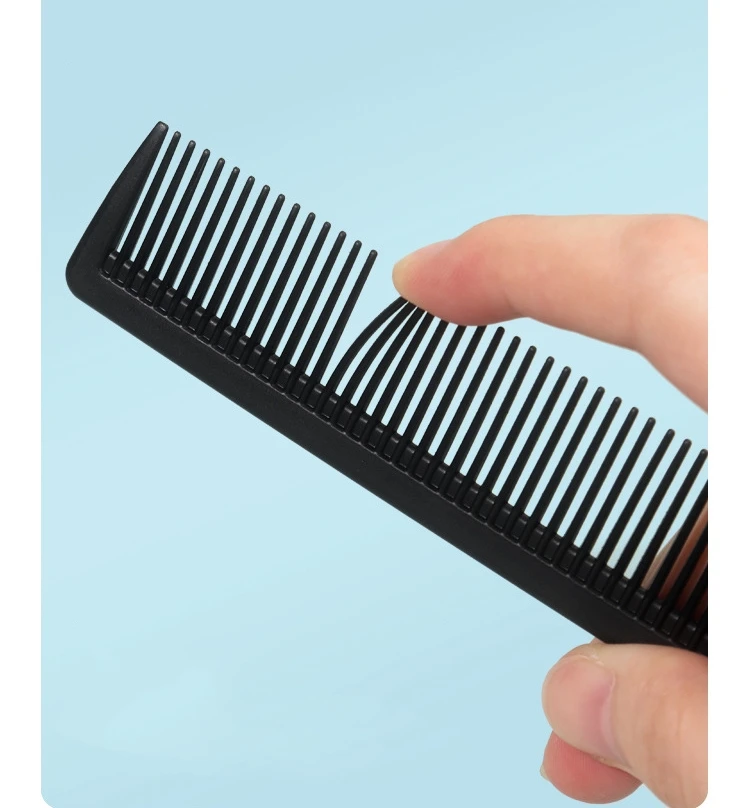 Carbon Faser Haar Schneiden Kamm Coiffeur Professionelle Barber Kämme Hohe Temperatur Widerstand Friseur Friseur Pinsel – Detail 14