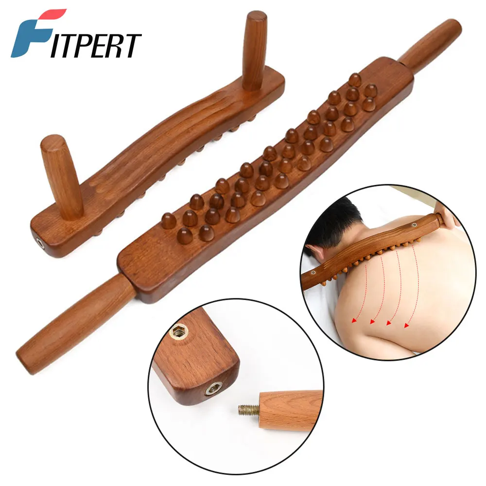 

Wood Therapy Lymphatic Drainage Massage Stick, Myofascial Release Tool Stomach Cellulite Massager, Body Sculpting Massage Tools