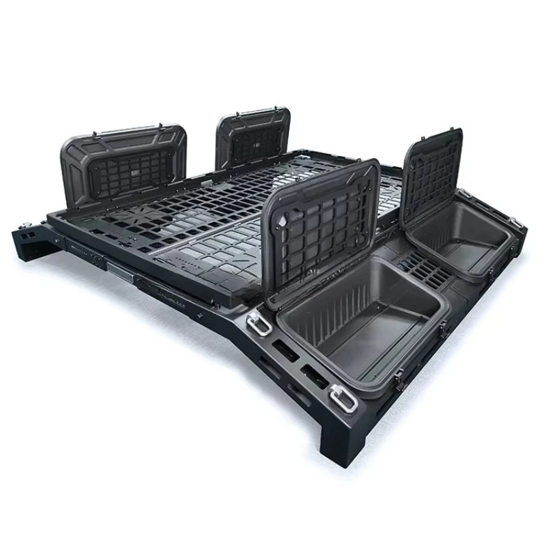 AQTA Telaio a portale multifunzionale Installazione del corpo Letto di raccolta Portapacchi in alluminio per moto Scatola Anti Room Roll Cross Bar Fram