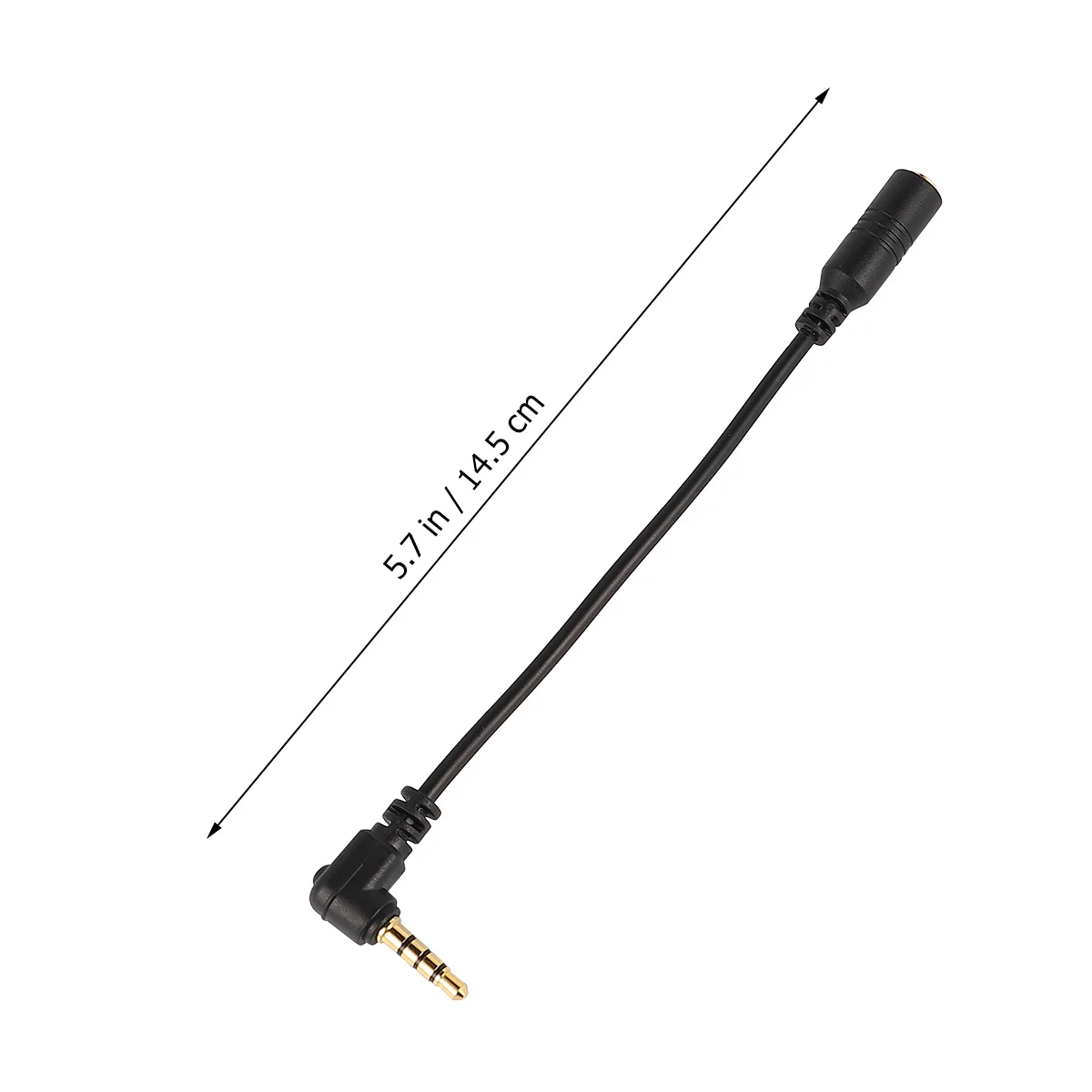 

2pcs 3.5Mm Trs To Trrs Adapter Microphone Converter Cable For Phone Camera Recorder Copper Shielding Gold Plated Noise