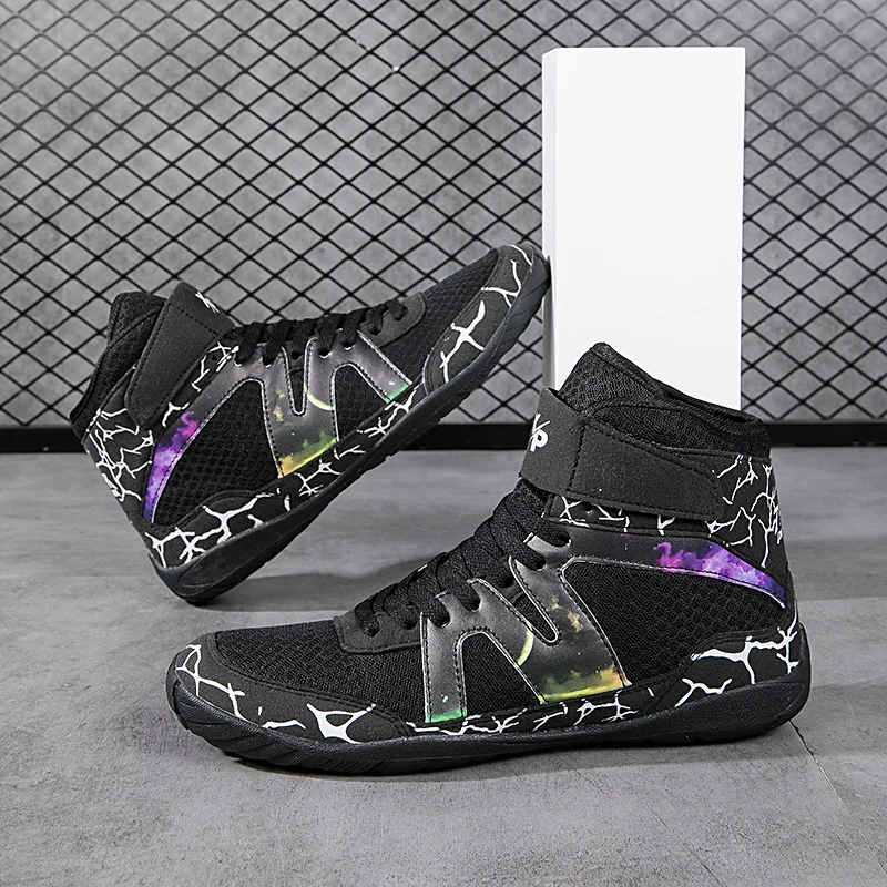 Professional Wrestling Boots Men Breathable Fighting Boxing Shoes Non-Slip Wear-Resistant Boxing Sneakers Gym Training Footwear