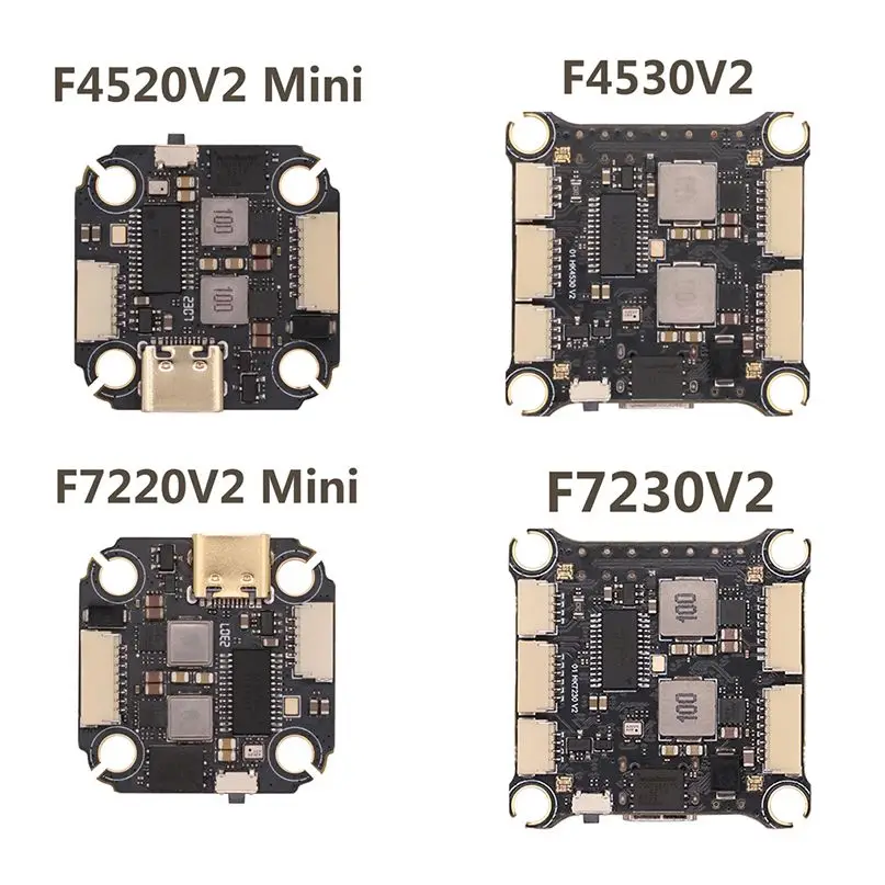 

HAKRC F405 V2 F722 V2 мини-Контроллер полета 2-6S барометр гироскоп двойной BEC 5В/3A 9В/2.5A для FPV дрона видеопередачи