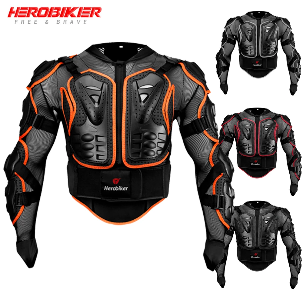 New Motorcycle Jackets Men's Full Body Armor Protection Jackets Motocross Enduro Racing Moto Protective Equipment Clothes S-4XL