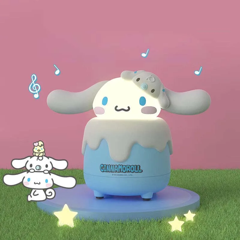 

Cute Cartoon Kawaii Sanrio Kuromi My Melody Cinnamoroll Hellokitty Patting Lamp Night Light Bluetooth Speaker Birthday Gift