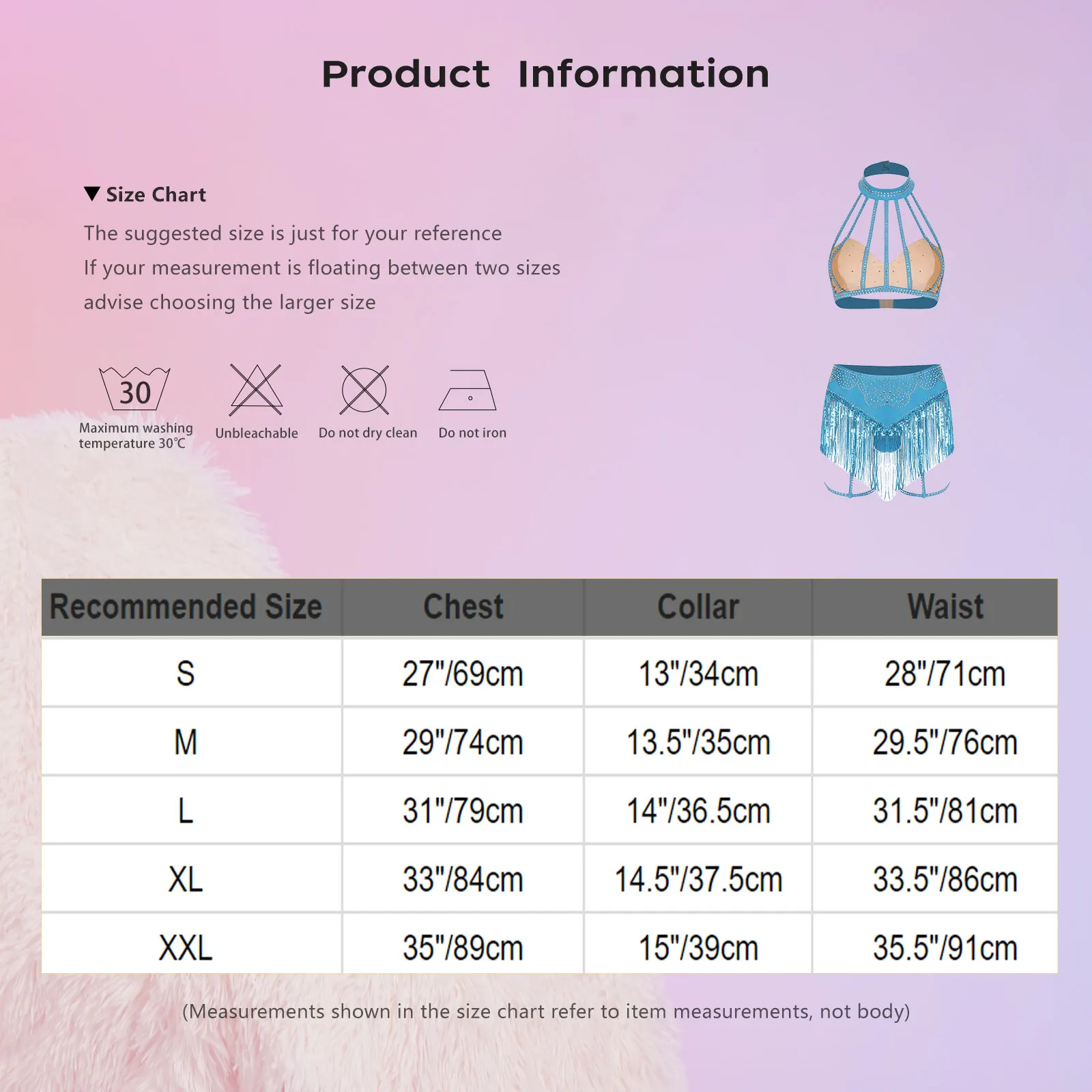 مجموعة أزياء الرقص الشرقي المبهر للسيدات مع قفص علوي قصير وتنورة قصيرة بشرابة ترتر مع أربطة رباط لمناسبات النادي #6