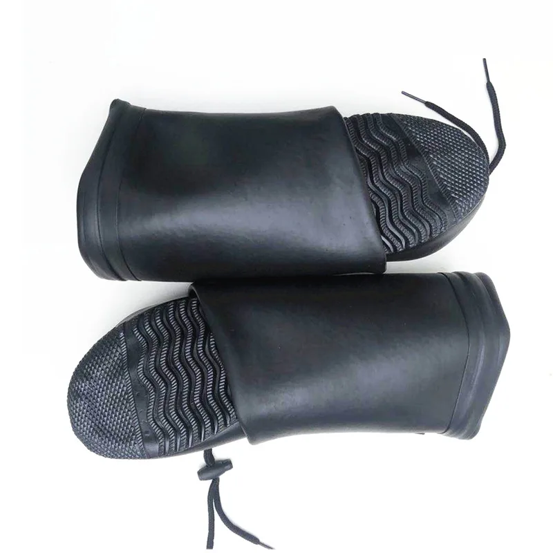 Botas de lluvia suaves plegables para adultos, zapatos de lluvia Ultra altos, botas de agua de goma ligeras, moda para pesca, lavado de autos a