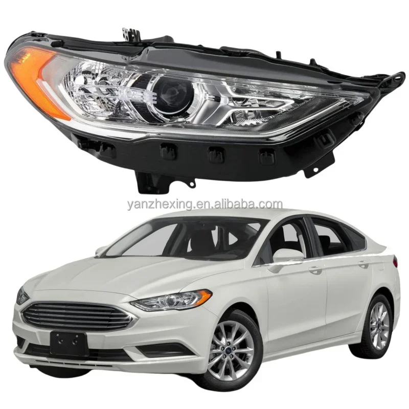 

Front Halogen Headlights Headlamps Lighting lamp Headlight Headlamp Accessory For 2017 2018 2019 Ford Fusion US