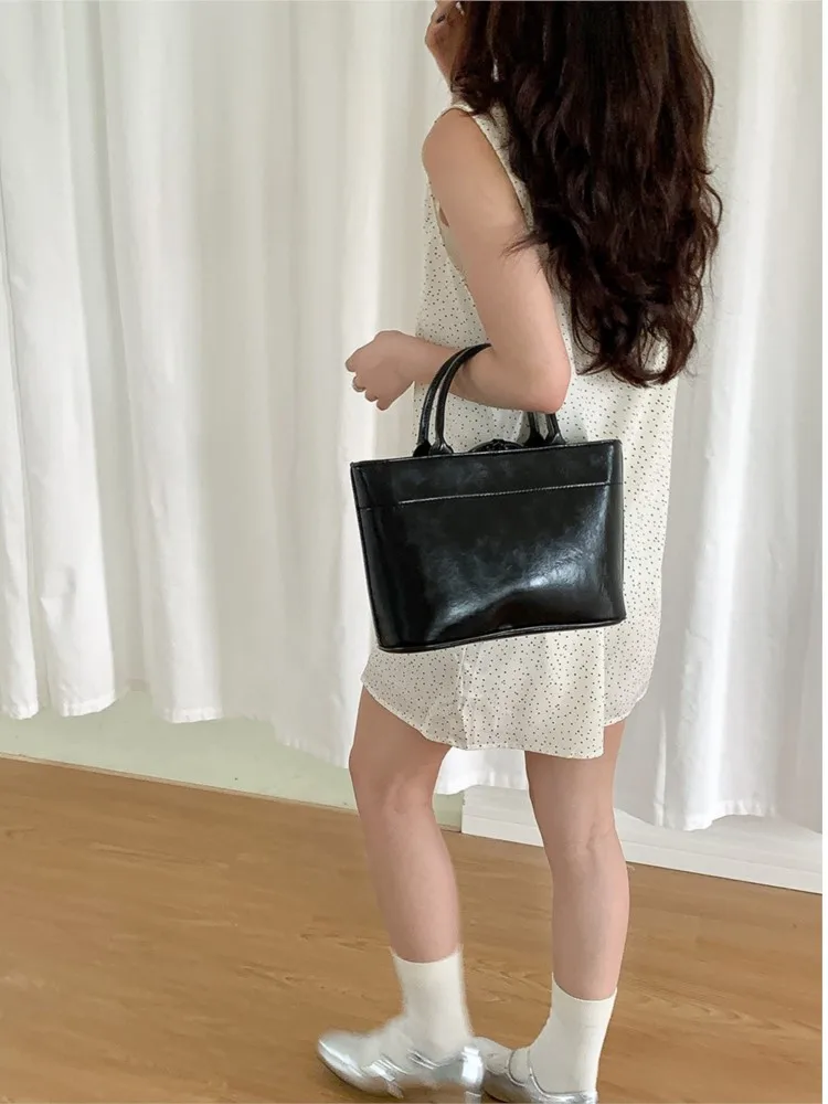 Fashion Korean Tote Bag For Women Commuting Large Capacity Handbags Students 2024 New Luxury Casual Shopper Travel Shoulder Bags