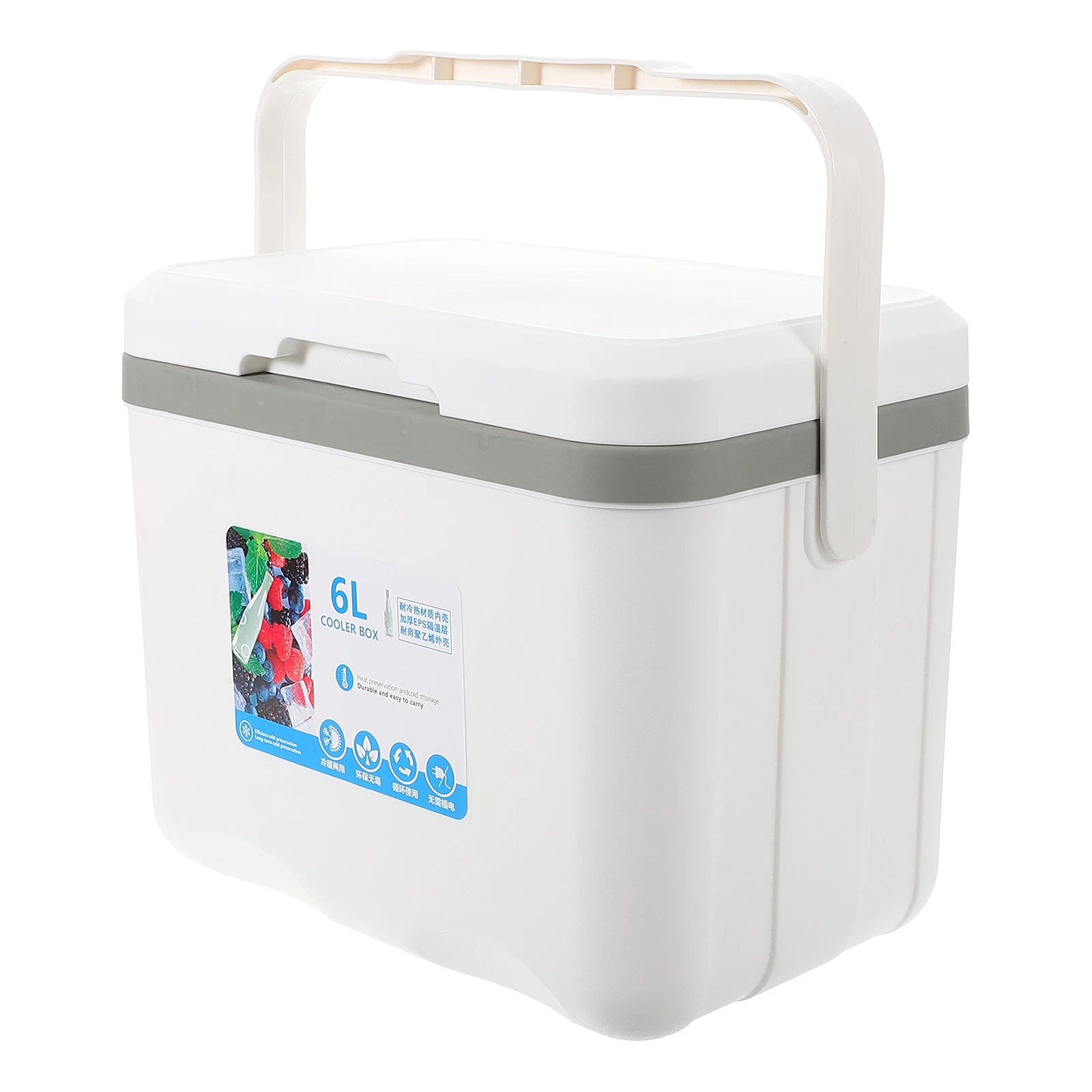 

Portable Cooler Box Large Capacity Insulated Thermal Container Outdoor Camping Fridge Picnic Basket Vehicle Handle Storage