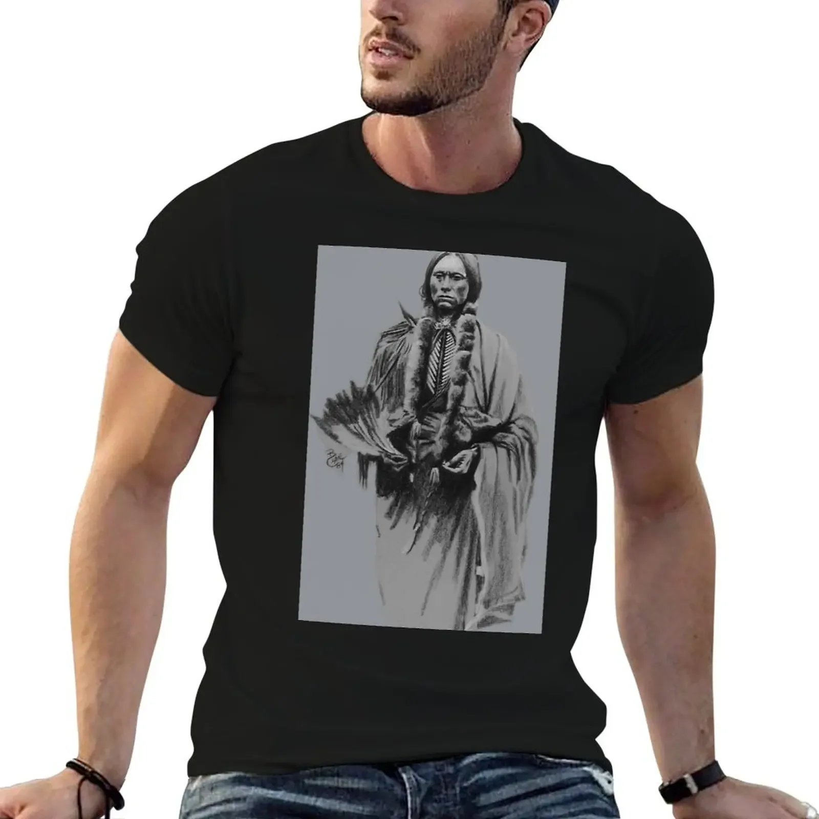 

Quannah Parker, full body T-Shirt Short sleeve tee oversized t shirt blacks clothing for men