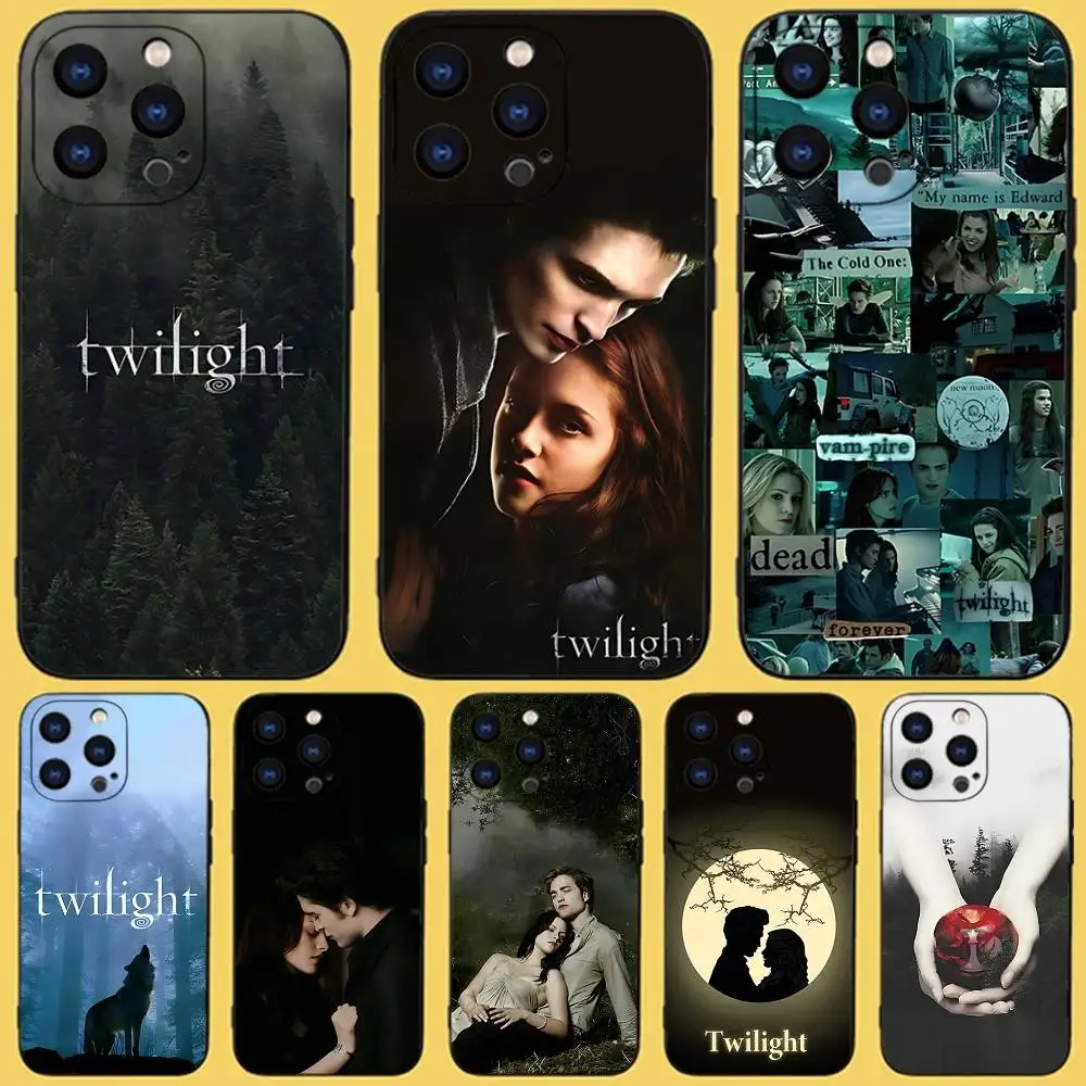

T-Twilight TV S-Series Phone Case For iPhone 17,16,15,14,13,12,11,Pro,Max,Plus,X,XS,SE4,E,Mini,Soft Black Case