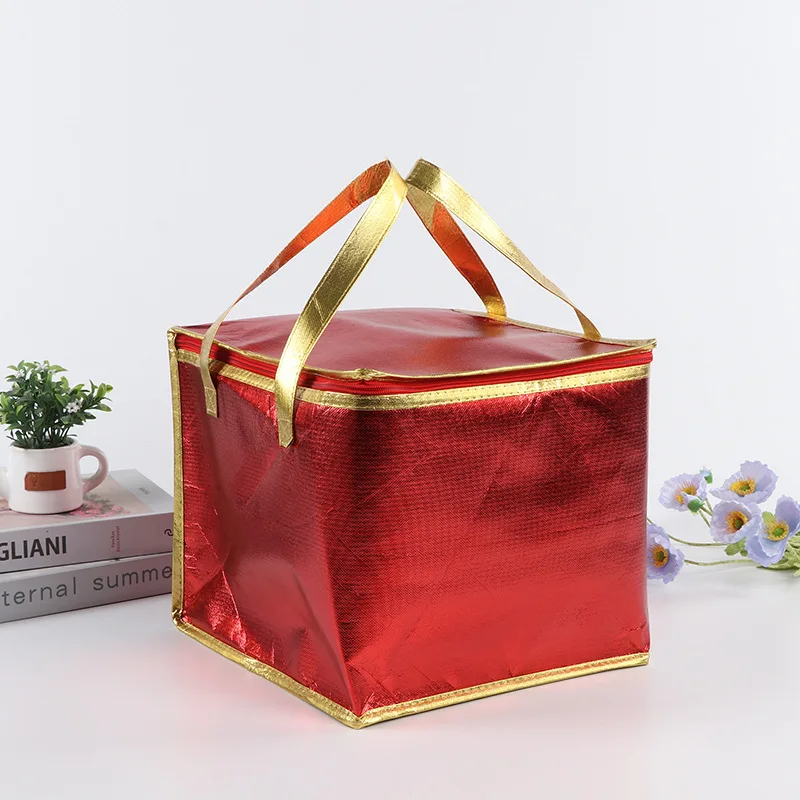 Cake Thermal Insulated Bag Waterproof Cooler Handbag Portable Pastry Food Picnic Drink Beer Wine Container Camping Tin Foil Bags