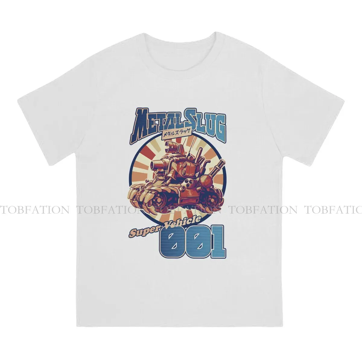 Remastered Full Color Men TShirt Metal Slug Crewneck Short Sleeve 100% Cotton T Shirt Humor Top Quality Birthday Gifts