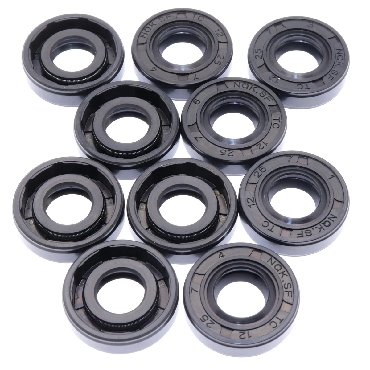 10PCS DALUO Seals TC 12x25x7 NBR 12*25*7 Oil Seals Nitrile rubber Rubber metal reinforced Gasket