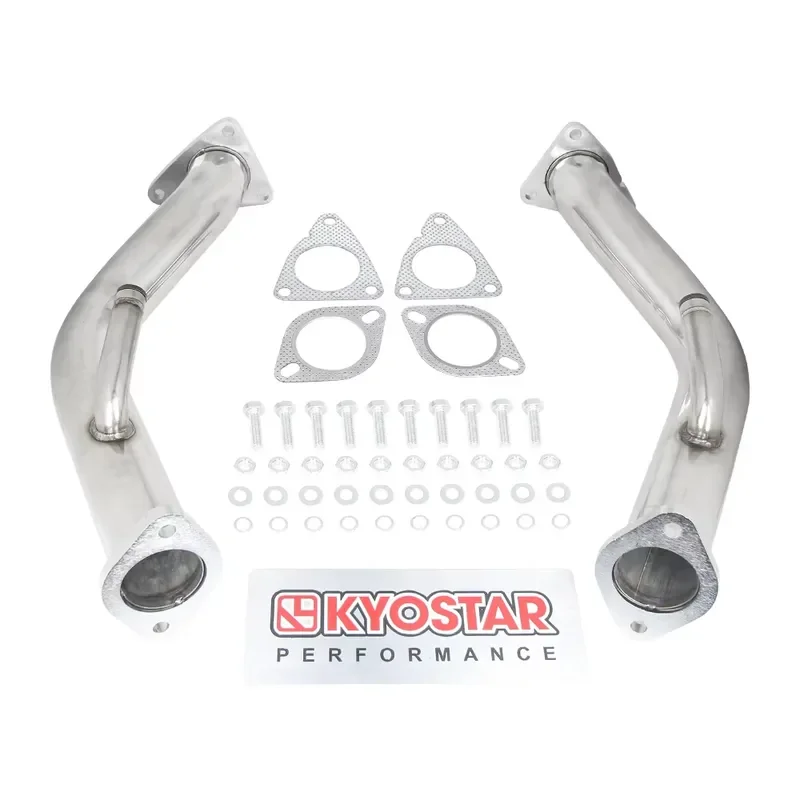 Kyostar Stainless Steels Midpipe Catted Exhaust Downpipe for Nissan 370z Infiniti G37 Q50 Q60 3.7L 2009-2017 Lower Q50