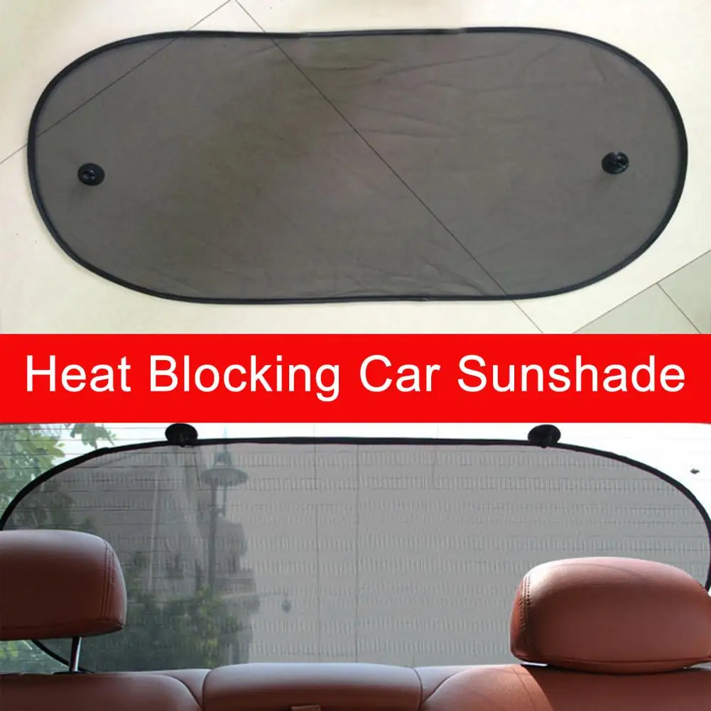 Car Rear Sunshade Premium Folding Car Rear Window Sunshade Universal Uv Protection with Suction Cup Essential Auto Accessories