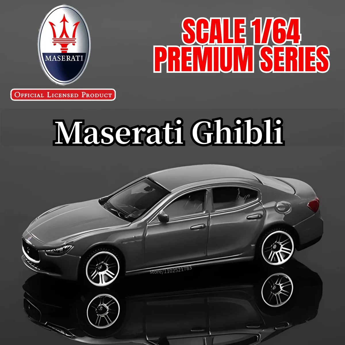 1/64 Maserati Ghibli Replica Audi BMW VW Car Model Scale Miniature Kid Gift Diecast & Toy Vehicles