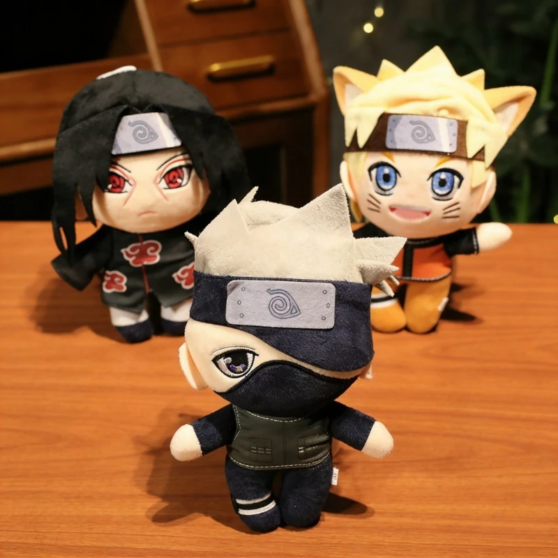 

Japanese Anime Naruto Plush Toy - Kakashi Uchiha Itachi Doll for Children Classic Gift New
