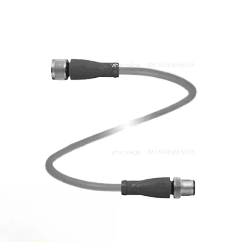 Male and female industrial connecting cables, sensor-specific cables