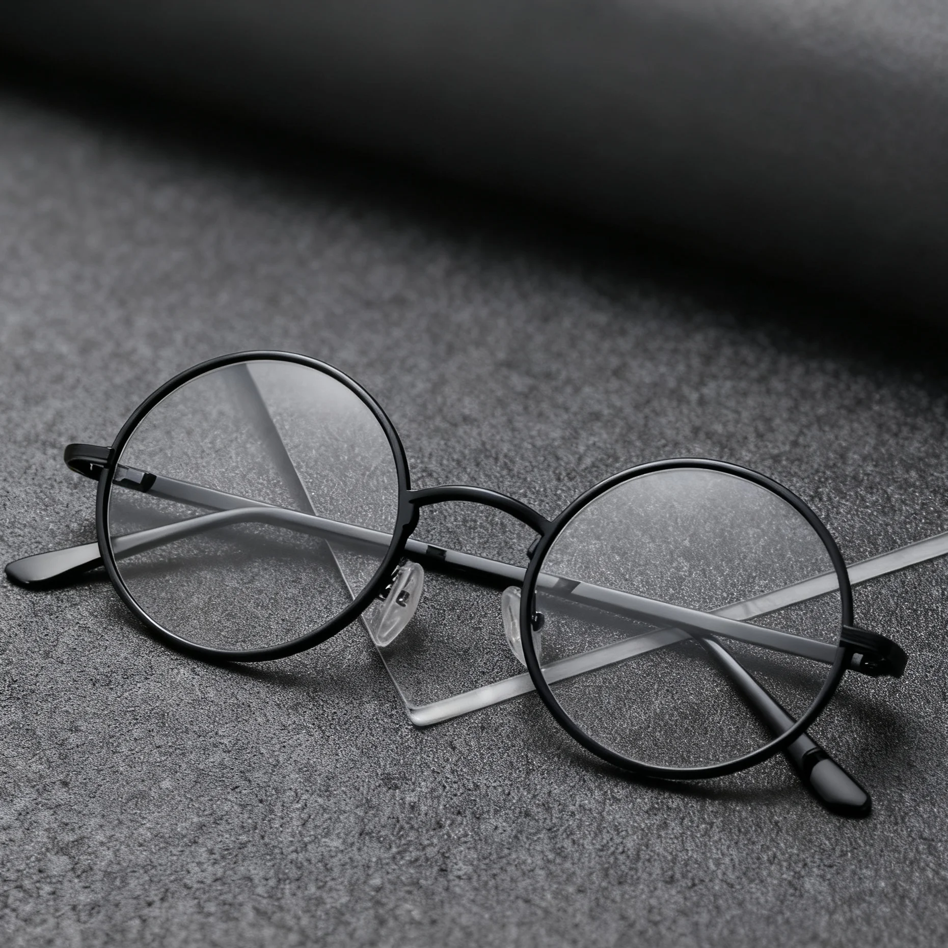 

DOKLY винтажные круглые металлические очки в черной оправе, винтажные женские оптические очки с прозрачными линзами