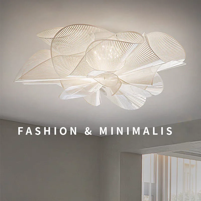 Nordic Classic Ceiling lamps Black/White PVC Modern Designer Lamp Bedroom Home Decor Lighting Dining Room LED Pendant Lights