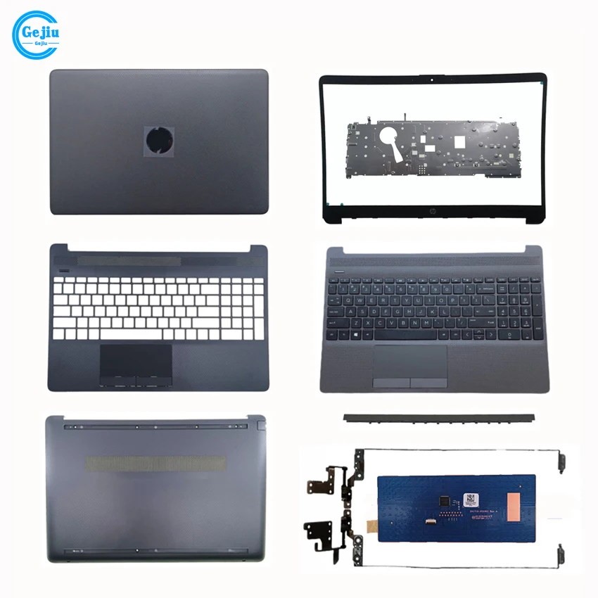 Nuova custodia per Cover posteriore Lcd per Laptop/cornice anteriore/custodia inferiore per HP 15s-dy GR DU 15-CS 15-DW GW 250 255 G8 TPN-C139