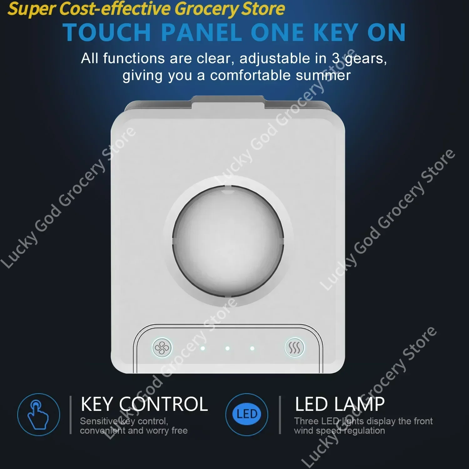 2025 مكيف هواء متنقل جديد مع مصباح مبيد للجراثيم بالأشعة فوق البنفسجية USB مبرد الهواء سطح المكتب مروحة تبريد صغيرة دعم دروبشيبينغ