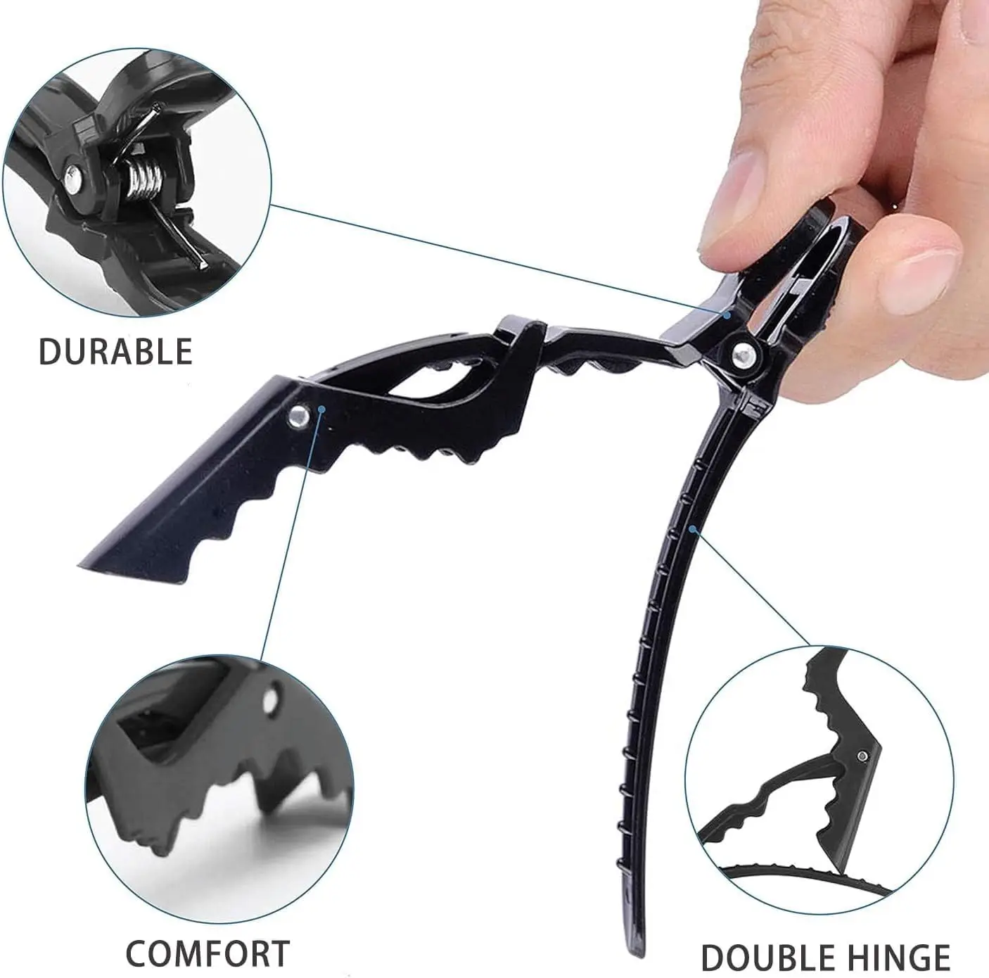 10Pcs Professional Hair Coloring Kit Crocodile Hair Clips Dyeing Brush Comb Tinting Bowl Salon Hairdressing DIY Hair Dye Tools