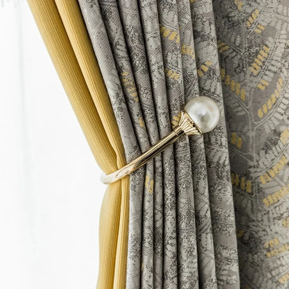 New Luxury Modern Gray Stitching Nordic Bay Window Sheer Curtains for Living Dining Room Bedroom Thermal Blackout Privacy Drapes