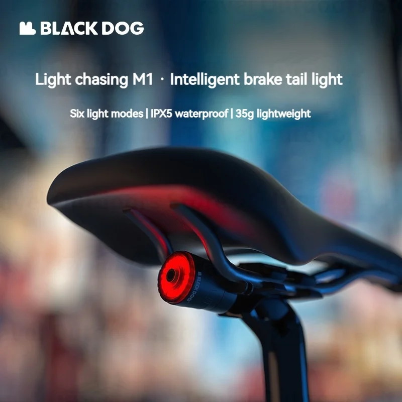 Naturehike BLACKDOG Outdoor Bicycle Taillight Intelligent Induction Brake Light Road Mountain Lamp Bike Riding Camping Equipment