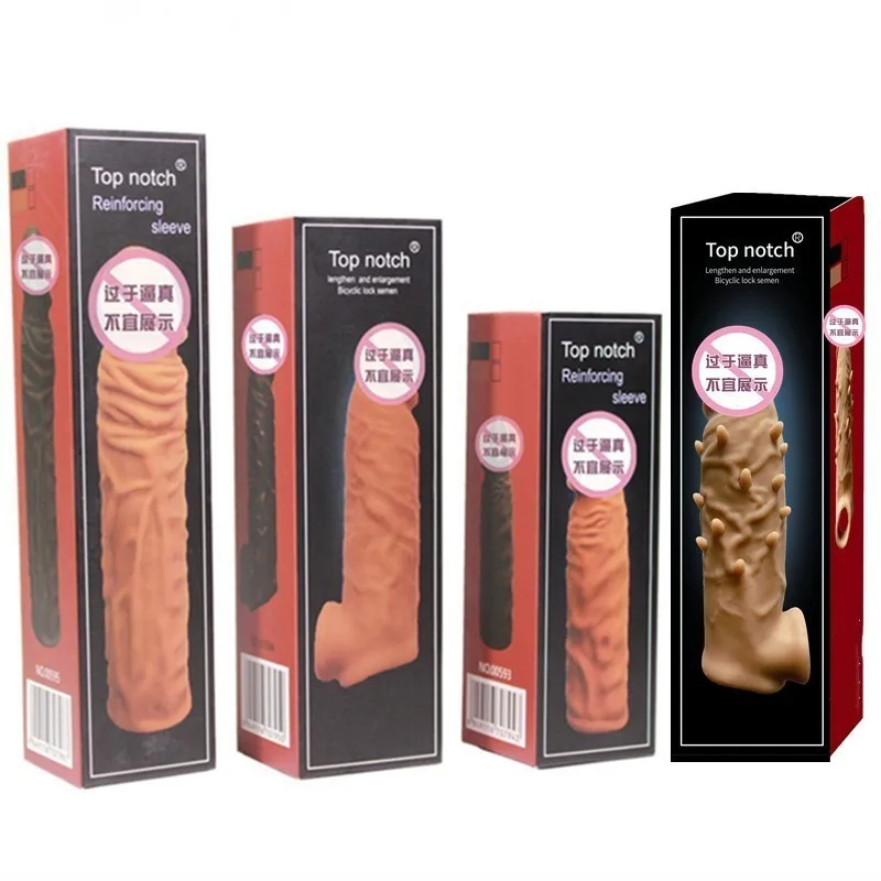 قابلة لإعادة الاستخدام القضيب موسع القضيب كم الذكور كبير الديك توسيع القضيب الواقي الذكري الشائكة للرجال الجنس دسار محسن تأخير القذف
